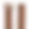 Fermeture injecte separable 65 cm marron brique