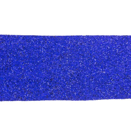 Bande pailletee largeur 10cm coloris bleu electrique