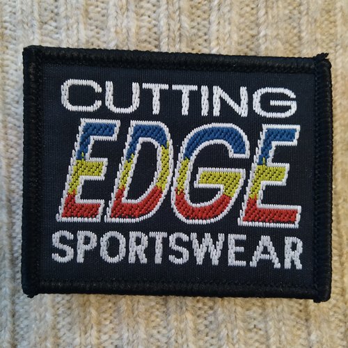 Ecusson applique thermocollant cutting edge sportswear