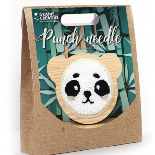 Kit punch needle panda