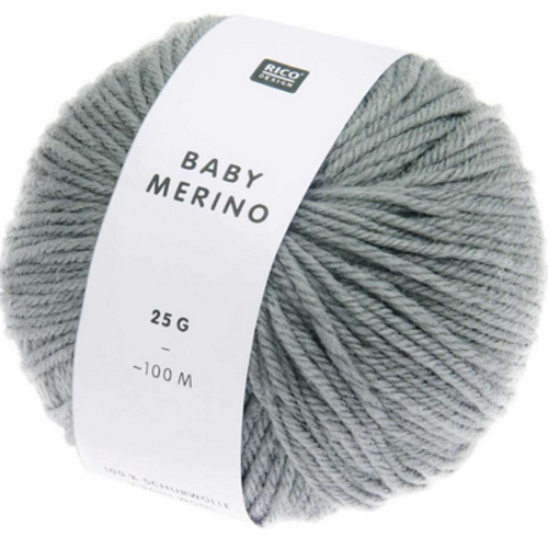 Pelote de laine baby merino coloris gris