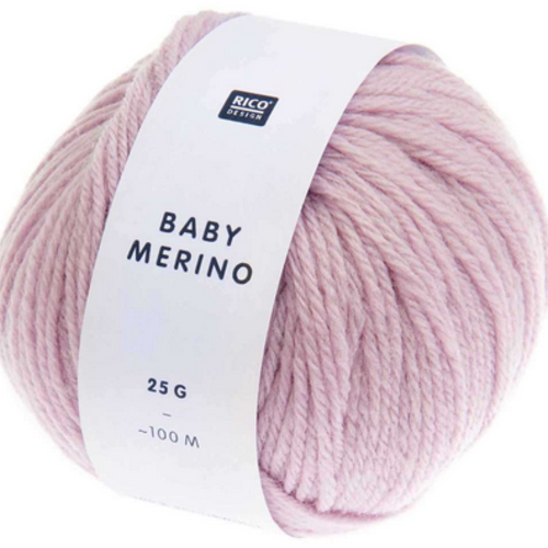 Pelote de laine baby merino coloris lilas