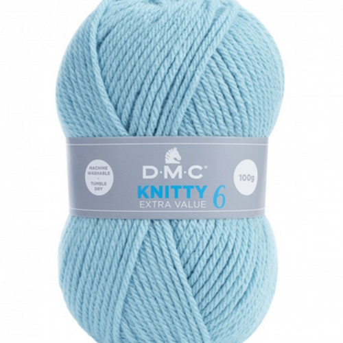 Pelote knitty 6 dmc coloris bleu