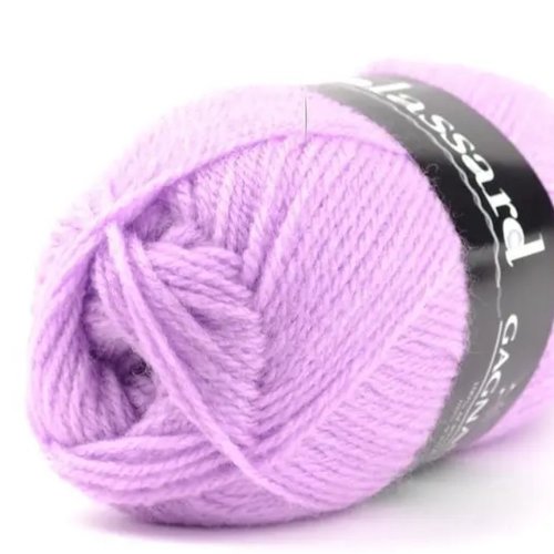 Pelote a tricoter gagnante plassard coloris lilas