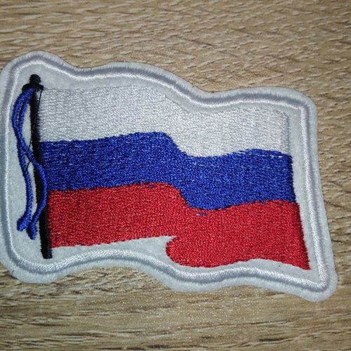 Ecusson applique thermocollant drapeau de la russie