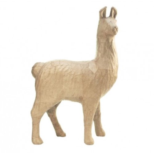 Lama alpaca en papier mache