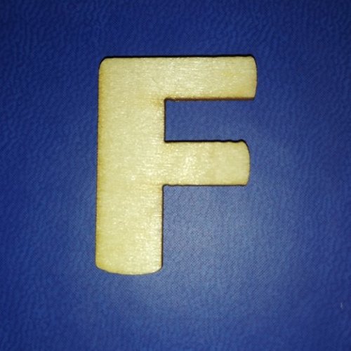 Lettre "f" en bois a decorer alphabet