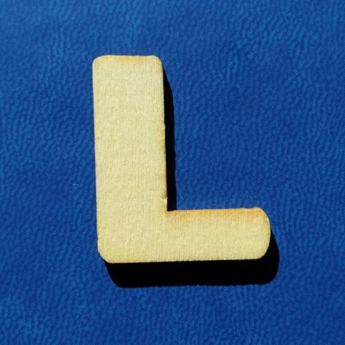 Lettre "l" en bois a decorer alphabet