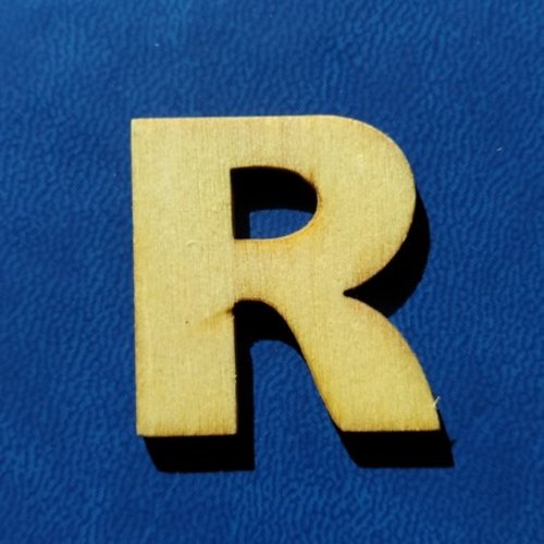 Lettre "r" en bois a decorer alphabet
