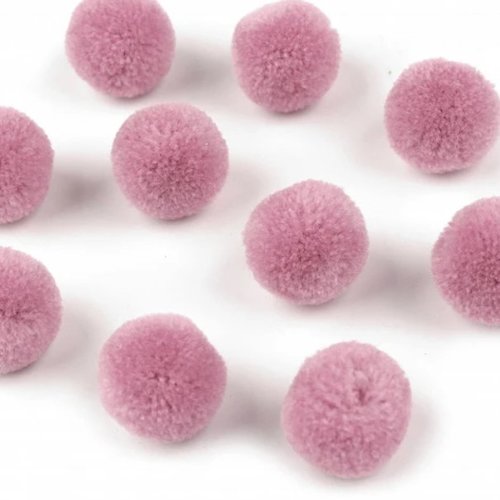 Pompon diametre 15mm couleur lilas