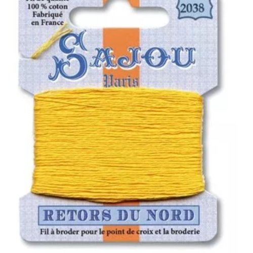 Fil broderie retors du nord 2038 nankin