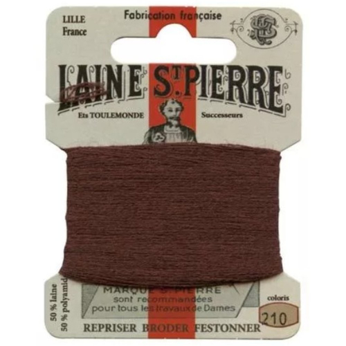 Laine saint pierre pour broder et repriser coloris 210 loutre