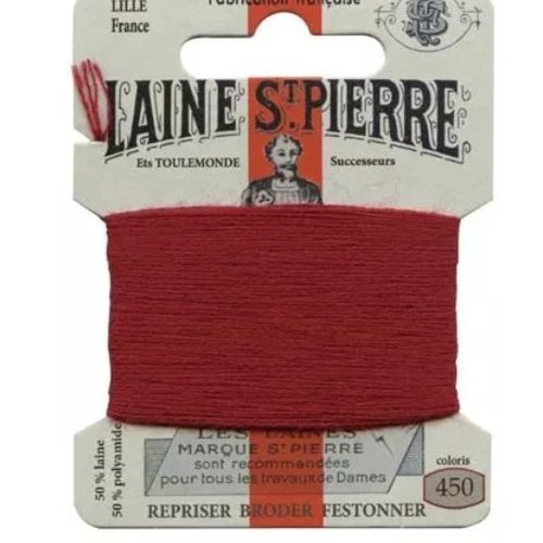 Laine saint pierre pour broder et repriser coloris 450 chaudron