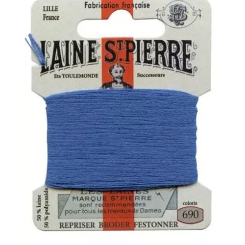 Laine saint pierre pour broder et repriser coloris 690 lavande