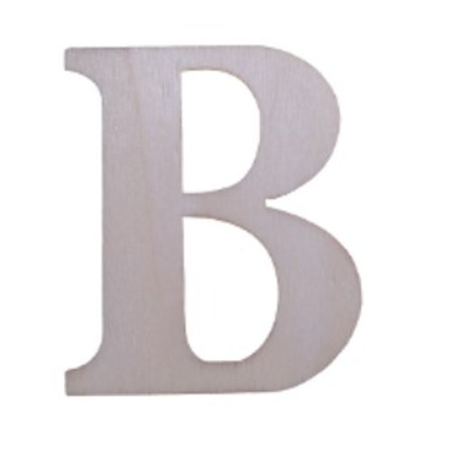 Lettre "b" en bois a decorer alphabet