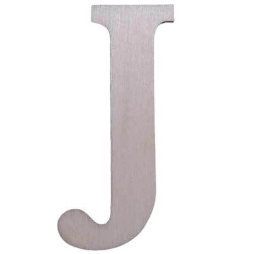 Lettre "j" en bois a decorer alphabet
