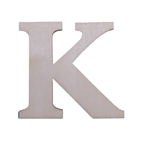 Lettre "k" en bois a decorer alphabet