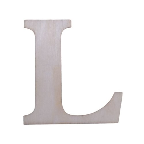 Lettre "l" en bois a decorer alphabet