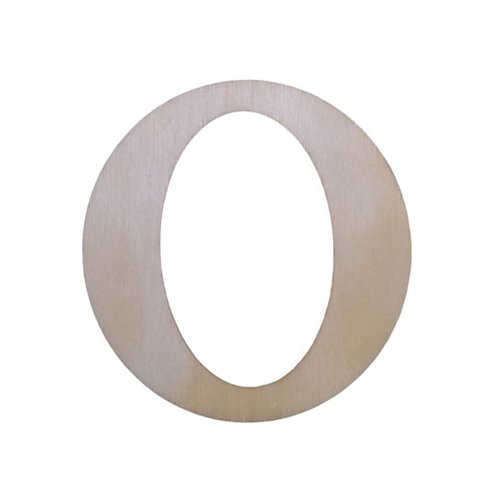 Lettre "o" en bois a decorer alphabet