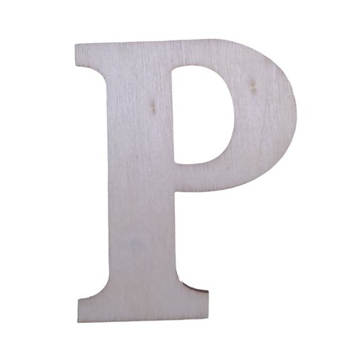 Lettre "p" en bois a decorer alphabet