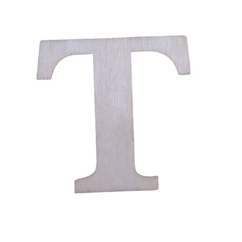 Lettre "t" en bois a decorer alphabet