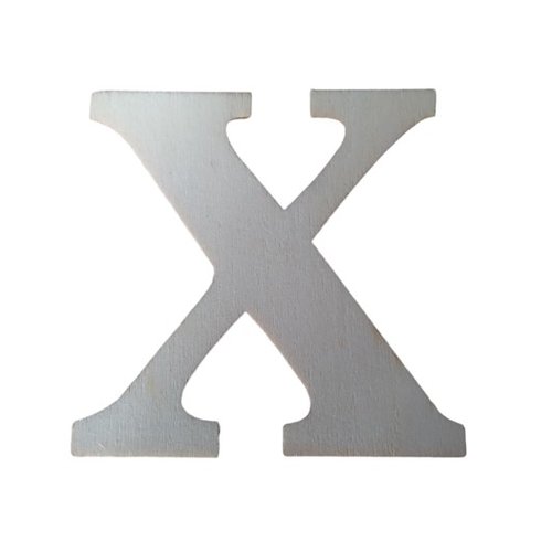 Lettre "x" en bois a decorer alphabet