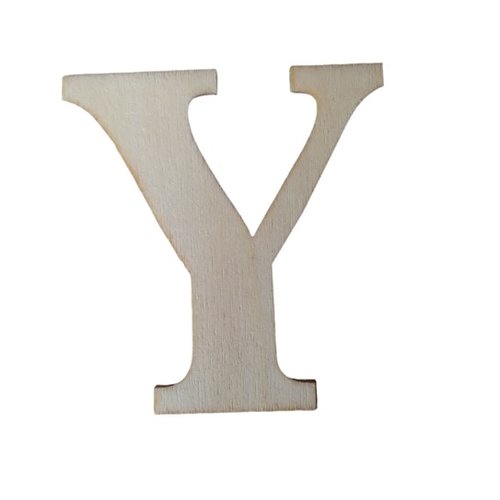 Lettre "y" en bois a decorer alphabet