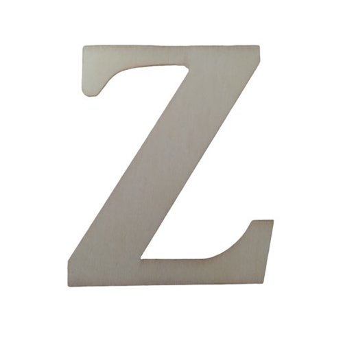 Lettre "z" en bois a decorer alphabet