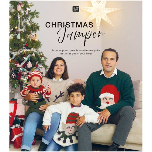 Christmas jumper / livre tricot special noel rico design