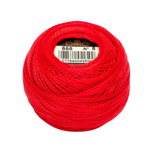 Coton perle medium 5 rouge