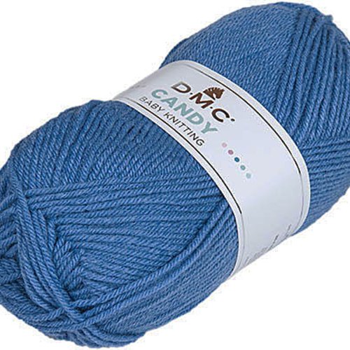 Candy baby knitting dmc coloris bleu moyen