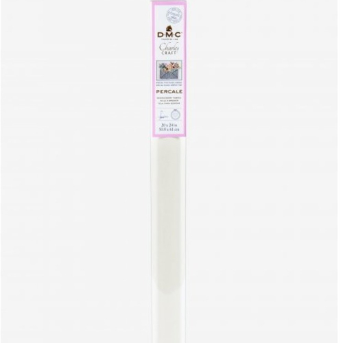 Toile Percale DMC Pour Punch Needle Fine - 38.1x45.7cm, Blanc - Tissu Coton Robuste Pour Broderie Créative
