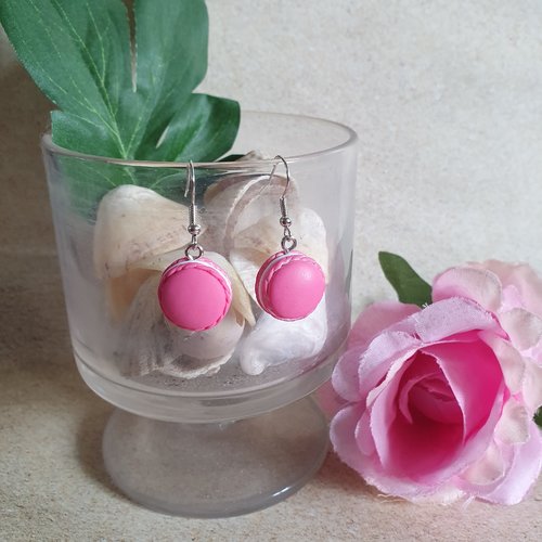 Paire de boucles d'oreilles macaron