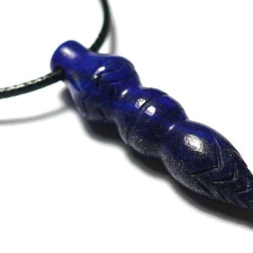 Collier pendentif pendule egyptien thot pierre 46mm - lapis lazuli