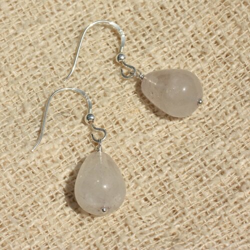 Boucles d'oreilles argent 925 - améthyste gouttes 14x10mm