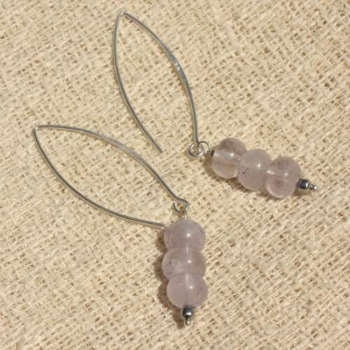 Boucles d'oreilles argent 925 - améthyste rondelles 8mm