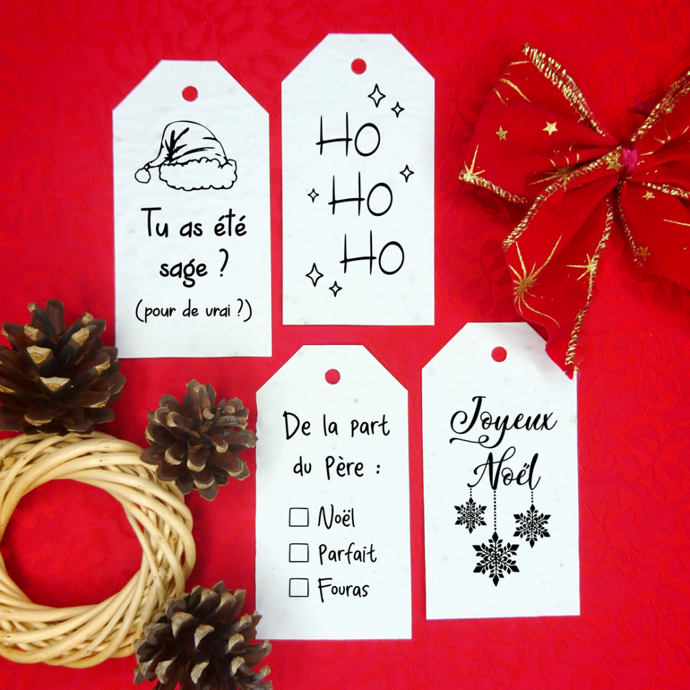 De Étiquettes pour cadeaux de Noël Mots-clés Joyeux Noël