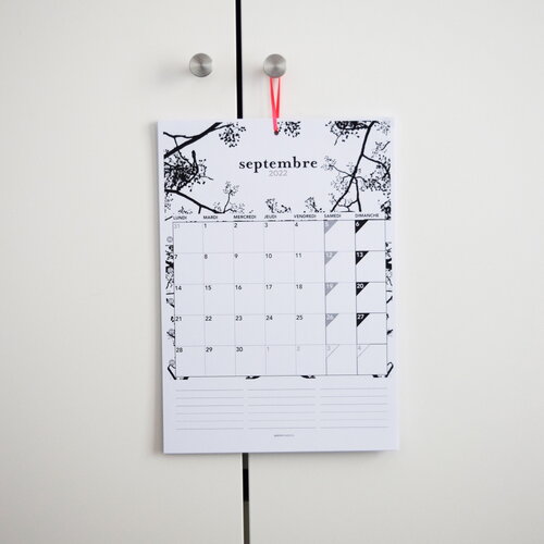 Calendrier mural a4 / 2026 / organiseur a4