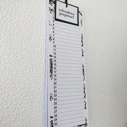 Pense-bête anniversaires // calendrier perpétuel //