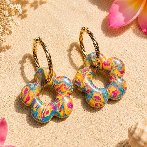 Boucles d'oreilles estivale