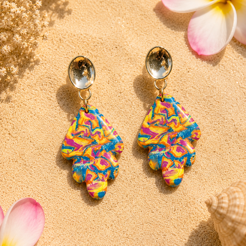 Boucles d'oreilles estivale
