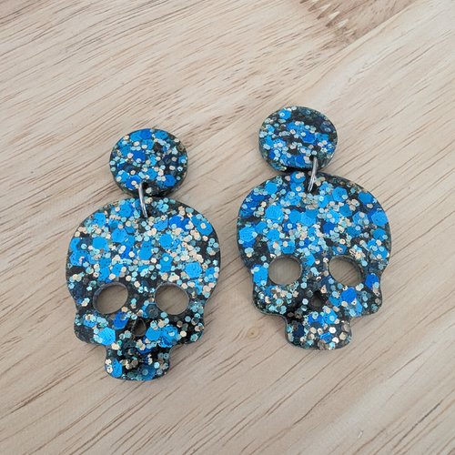 Boucles d’oreilles calavera, collection "halloween