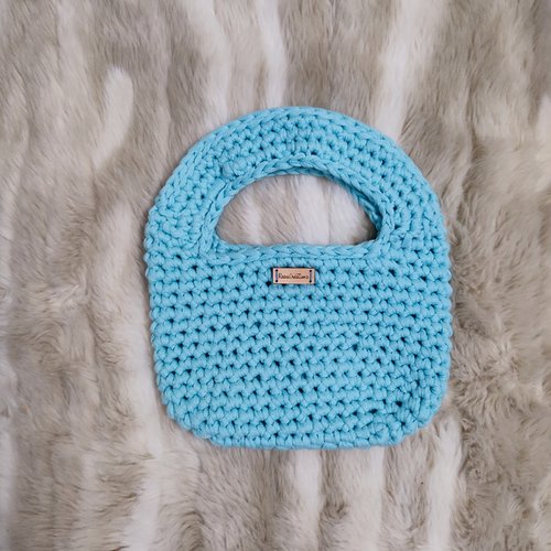 Sac à main bleu ciel
