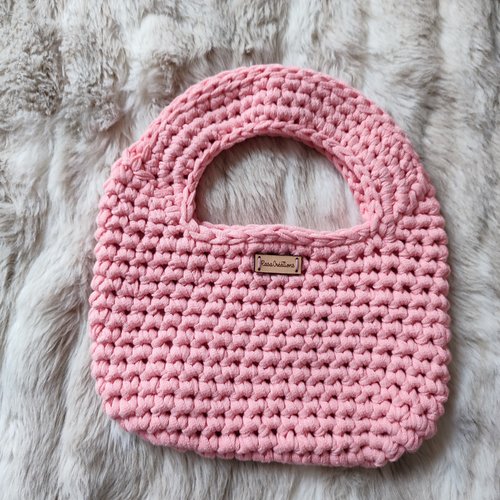 Petit sac à main rose pastel
