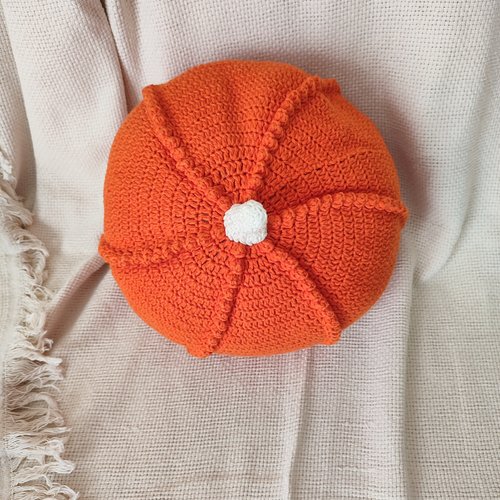 Citrouille coussin grand, orange déhoussable fait y