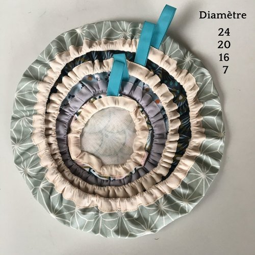 4 charlottes couvre-plat "bienveillante"