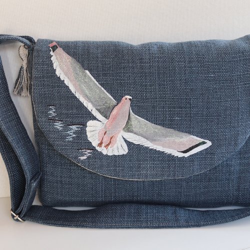Sac, besace en lin poétique