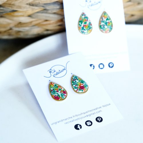 Boucles d'oreilles gouttes - 769