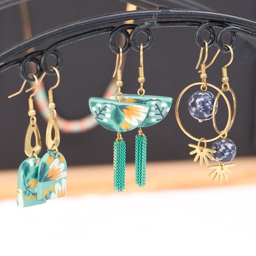 Boucles d'oreilles demi lune - 781