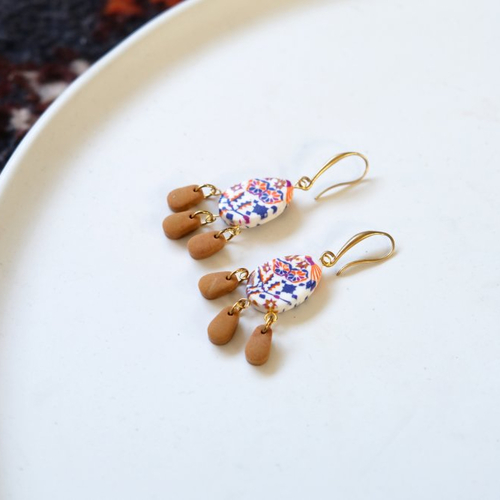 Boucles d'oreilles maroc - 811 ocre